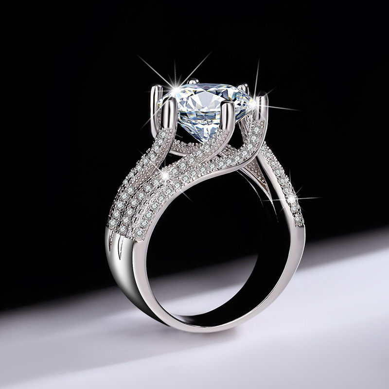 Anillo de diamantes de moissanita de terapia magnética 💖💍Oferta del último día - 🔥80% de descuento