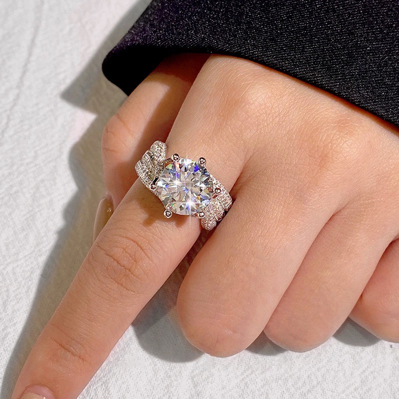 Anillo de diamantes de moissanita de terapia magnética 💖💍Oferta del último día - 🔥80% de descuento