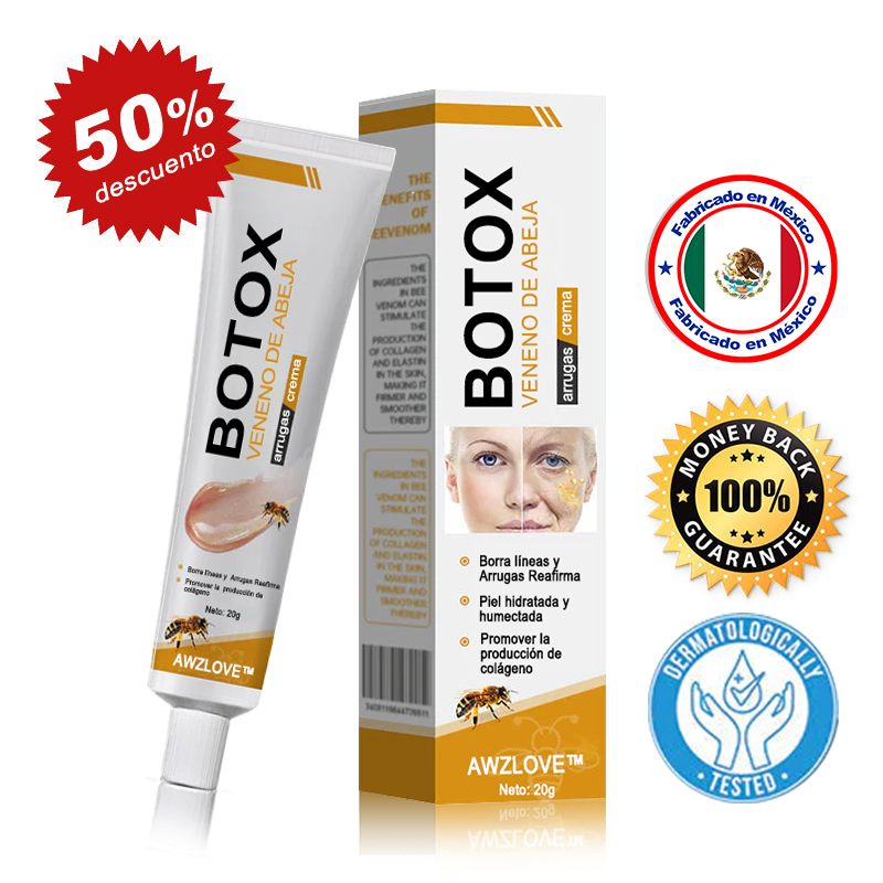 Awzlove™ Crema Anti-Arrugas con Botox y Veneno de Abeja | Aprobado por COFEPRIS 🌲