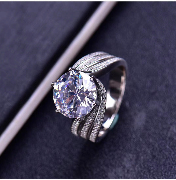 Anillo de diamantes de moissanita de terapia magnética 💖💍Oferta del último día - 🔥80% de descuento