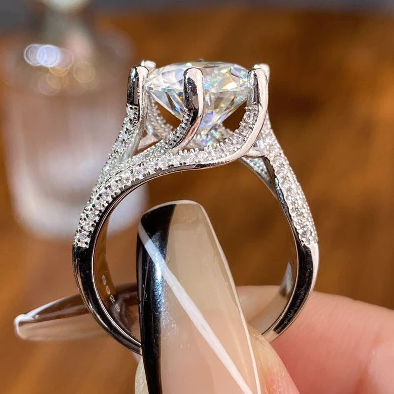 Anillo de diamantes de moissanita de terapia magnética 💖💍Oferta del último día - 🔥80% de descuento